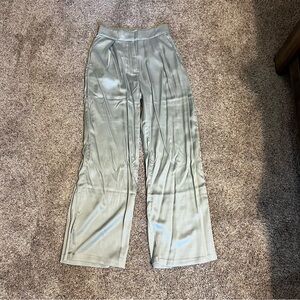 Abercrombie Satin Tailored Wide Leg Pant